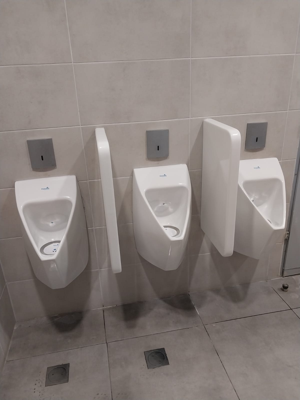 משתנות ללא מים לבנות עם מחיצות